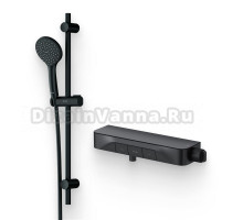 Душевой комплект Смеситель для душа AM.PM Func F8F10522 черный + Гарнитур Gem F0190022 черный