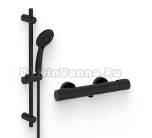 Душевой комплект Термостат Jacob Delafon Metro E24394-BL для душа + Гарнитур Oscar E29848-BL