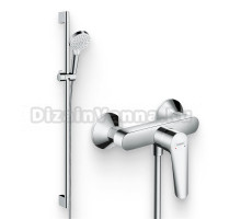 Душевой комплект Смеситель для душа Hansgrohe Logis E 71610000 + Гарнитур Crometta Vario 900 26536400