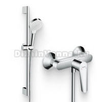 Душевой комплект Смеситель для душа Hansgrohe Logis E 71610000 + Гарнитур Crometta 1jet 650 26533400