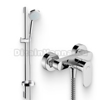 Душевой комплект Смеситель для душа Hansgrohe Rebris S 72640000 хром + Гарнитур Croma 100 1jet 27717000 Unica'C