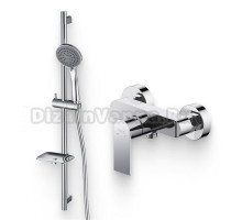 Душевой комплект Смеситель для душа AQUATEK Лира AQ1460CR хром + Гарнитур AQ2011CR хром
