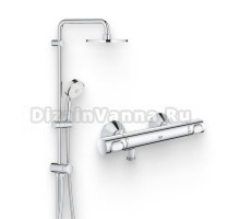 Душевой комплект Термостат Grohe Grohtherm 34793000 для душа + Стойка New Tempesta Cosmopolitan 27394002
