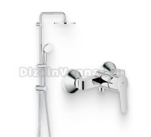 Душевой комплект Смеситель для душа Grohe BauEdge 23333000 + Стойка New Tempesta 27389002