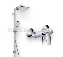 Душевой комплект Смеситель для душа Hansgrohe Logis 71600000 + Стойка Crometta E 240 1jet Showerpipe Reno 27289000 EcoSmart