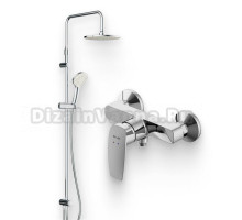 Душевой комплект Смеситель для душа AM.PM Tender F45A20000 + Стойка Gem F0790000