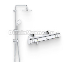 Душевой комплект Термостат Grohe Grohtherm 800 34558000 для душа + Стойка New Tempesta 27389002