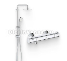 Душевой комплект Термостат Grohe Grohtherm 800 34558000 для душа + Стойка New Tempesta Cosmopolitan 27394002