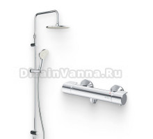 Душевой комплект Термостат AM.PM X-Joy F85A40000 для душа + Стойка Gem F0790000