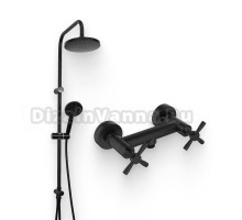 Душевой комплект Смеситель для душа Orange Mia Mia M34-200B + Стойка O-Shower OW02b