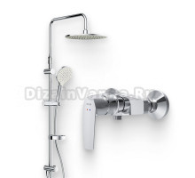 Душевой комплект Смеситель для душа AM.PM Gem F90A20000 + Стойка Like F0780064