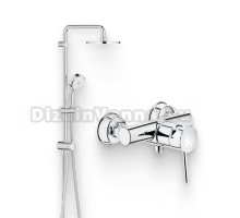 Душевой комплект Смеситель для душа Grohe BauClassic 32867000 + Стойка New Tempesta Cosmopolitan 27394002