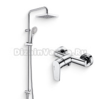 Душевой комплект Смеситель для душа Wasserkraft Dill 6102 + Стойка A017