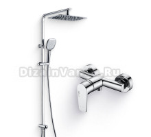 Душевой комплект Смеситель для душа Wasserkraft Dill 6102 + Стойка A042