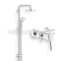 Душевой комплект Смеситель для душа Grohe Concetto 32210001 + Стойка New Tempesta Rustic 26452001