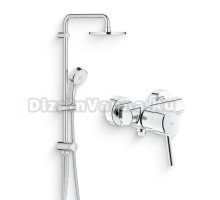 Душевой комплект Смеситель для душа Grohe Concetto 32210001 + Стойка New Tempesta Cosmopolitan 27394002
