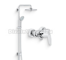 Душевой комплект Смеситель для душа Grohe Eurosmart Cosmopolitan 32837000 + Стойка Euphoria 27421002