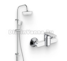 Душевой комплект Смеситель для душа Damixa RedBlu Origin Evo 2 782000000 + Стойка Origin Evo 978200000