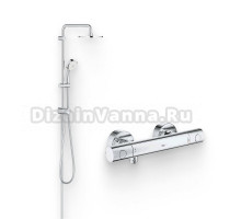 Душевой комплект Термостат Grohe Grohtherm 800 Cosmopolitan 34765000 для душа + Стойка New Tempesta Cosmopolitan 27394002