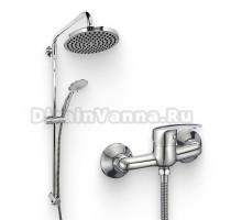 Душевой комплект Смеситель для душа Milardo Simp SIMSB00M03WA + Стойка 2403F21M76