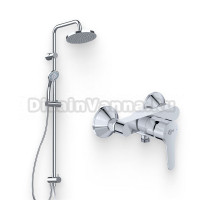 Душевой комплект Смеситель для душа Ideal Standard Dot 2.0 BC325AA + Стойка IdealRain Eco A6281AA