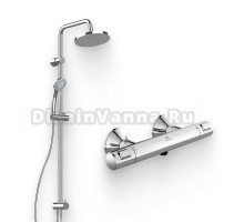 Душевой комплект Термостат Ideal Standard Ceratherm T25 A7201AA для душа + Стойка IdealRain Eco A6281AA