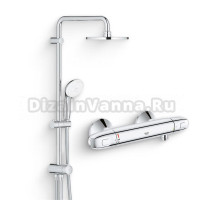Душевой комплект Термостат Grohe Grohtherm 1000 New 34143003 для душа + Стойка New Tempesta 27389002