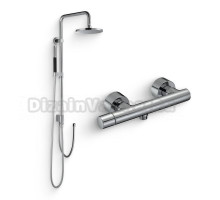 Душевой комплект Смеситель для душа Jacob Delafon Toobi E8962-CP + Стойка Eo E11715-CP
