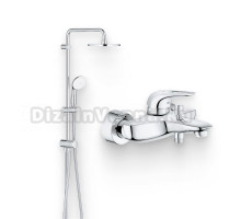 Душевой комплект Смеситель Grohe Eurostyle New 33591003 + Стойка New Tempesta 27389002