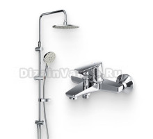 Душевой комплект Смеситель AM.PM Gem F90A10000 + Стойка Tender F0745A000