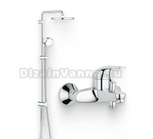 Душевой комплект Смеситель Grohe Euroeco 32743000 + Стойка Tempesta Cosmopolitan System 250 26675000