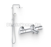 Душевой комплект Термостат Grohe Grohtherm 800 34576000 для ванны с душем + Стойка New Tempesta Cosmopolitan 27394002