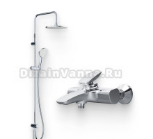 Душевой комплект Смеситель AM.PM Spirit V2.0 F70A10000 + Стойка Gem F0790000