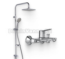 Душевой комплект Смеситель Damixa Galaxy DX7510000 + Стойка RedBlu Palace Evo 974200063