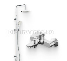 Душевой комплект Смеситель AM.PM Tender F45A10000 + Стойка Gem F0790000