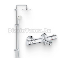 Душевой комплект Термостат Grohe Grohtherm 800 34567000 для ванны с душем + Стойка New Tempesta Rustic 26452001