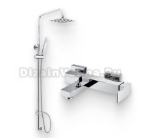 Душевой комплект Смеситель BelBagno Magna MAG VASM CRM + Стойка Trula TRU-COLD-U-CRM без смесителя