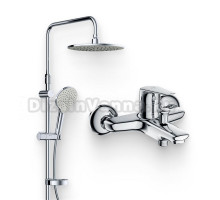 Душевой комплект Смеситель AM.PM Joy F85E10000 + Стойка Gem F0790000