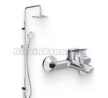Душевой комплект Смеситель AM.PM Sunny F85C10000 + Стойка Gem F0790000