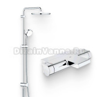 Душевой комплект Термостат Grohe Grohtherm 2000 New 34464001 для ванны с душем + Стойка Tempesta Cosmopolitan System 250 26675000