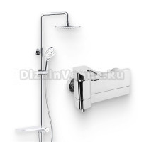 Душевой комплект Смеситель IDDIS Slide SLISB00i02WA + Стойка Ray RAYSW3Fi76