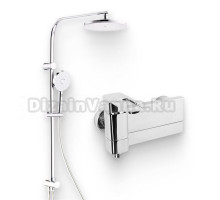 Душевой комплект Смеситель IDDIS Slide SLISB00i02WA + Стойка Swipe SWI3F97i76
