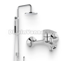 Душевой комплект Смеситель Jacob Delafon Oscar E29844-CP + Стойка Eo E11715-CP