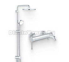 Душевой комплект Смеситель Grohe Essence New 33624001 + Стойка Tempesta Cosmopolitan System 250 26675000