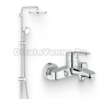 Душевой комплект Смеситель Grohe Eurostyle Cosmopolitan 33591002 + Стойка Tempesta Cosmopolitan System 250 26675000