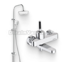 Душевой комплект Смеситель Damixa Arc 291000000 + Стойка Origin Evo 978200000