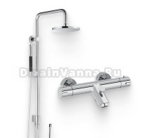 Душевой комплект Термостат Jacob Delafon Brive E24335-CP для ванны с душем + Стойка Eo E11715-CP