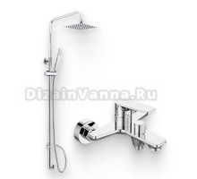 Душевой комплект Смеситель BelBagno Ancona ANCONA-VAS-CRM + Стойка Trula TRU-COLD-U-CRM без смесителя