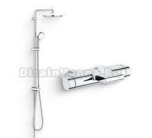 Душевой комплект Термостат Grohe Grohtherm 2000 New 34174001 для ванны с душем + Стойка Tempesta Cosmopolitan System 250 26675000