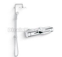 Душевой комплект Термостат Grohe Grohtherm 2000 New 34174001 для ванны с душем + Стойка New Tempesta Rustic 26452001